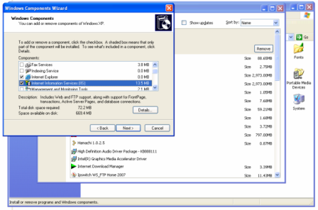 img51 Hướng dẫn cài đặt IIS trên Windows XP
