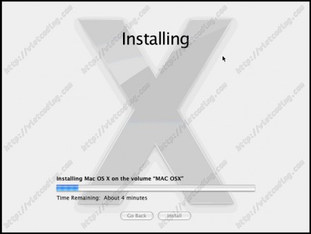 MAC-OSX-17: Quá trình cài đặt bắt đầu