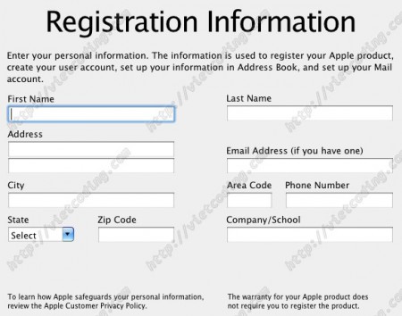 MAC-OSX-23: Registration