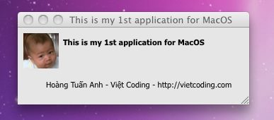 Ứng dụng đầu tiên trên Mac OS